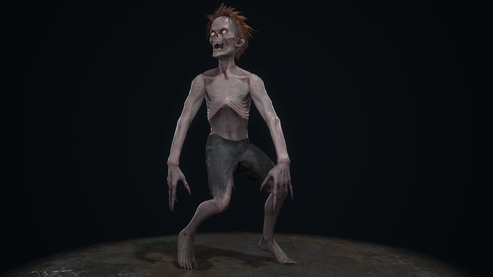 Ugly Kid 1 Low-poly 3D model_8