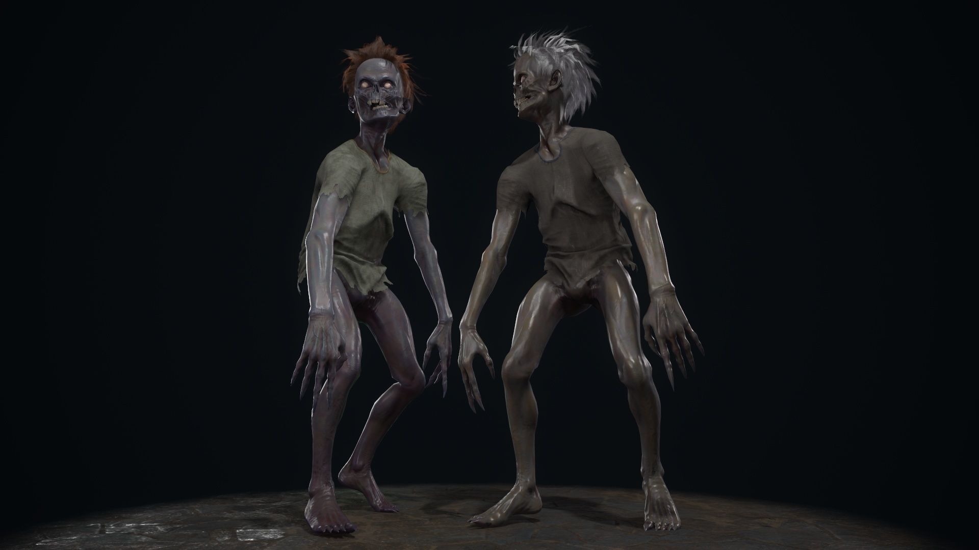 Ugly Kid 1 Low-poly 3D model_11