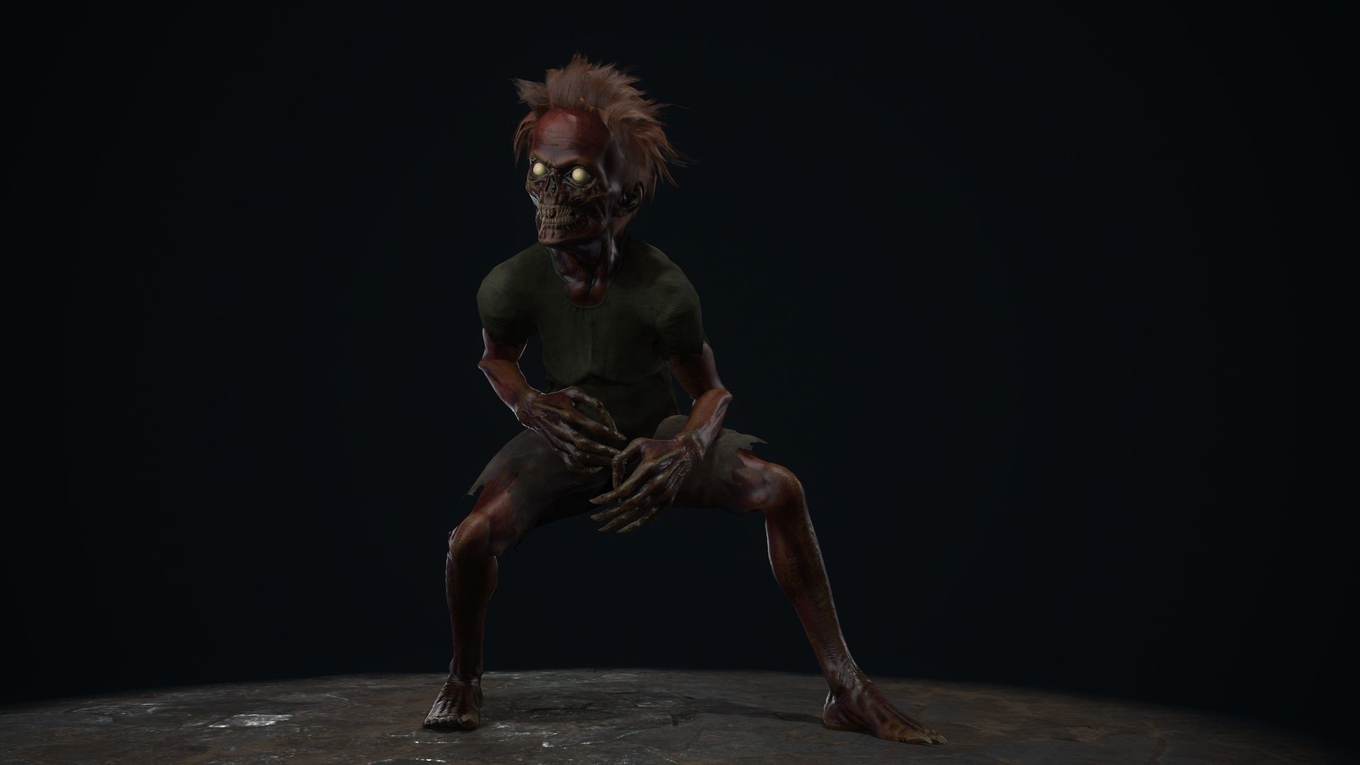 Ugly Kid 1 Low-poly 3D model_3