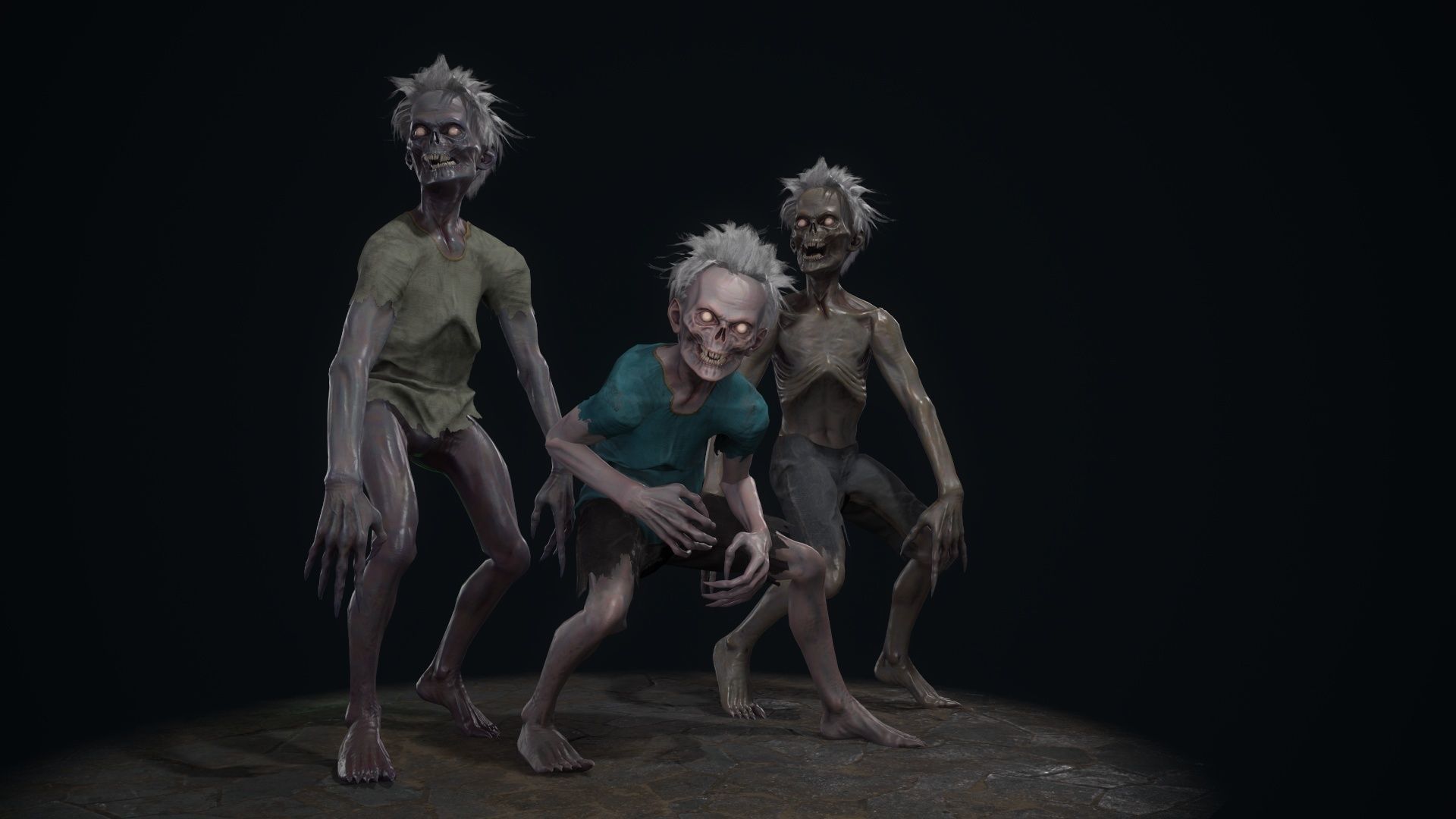 Ugly Kid 1 Low-poly 3D model_13