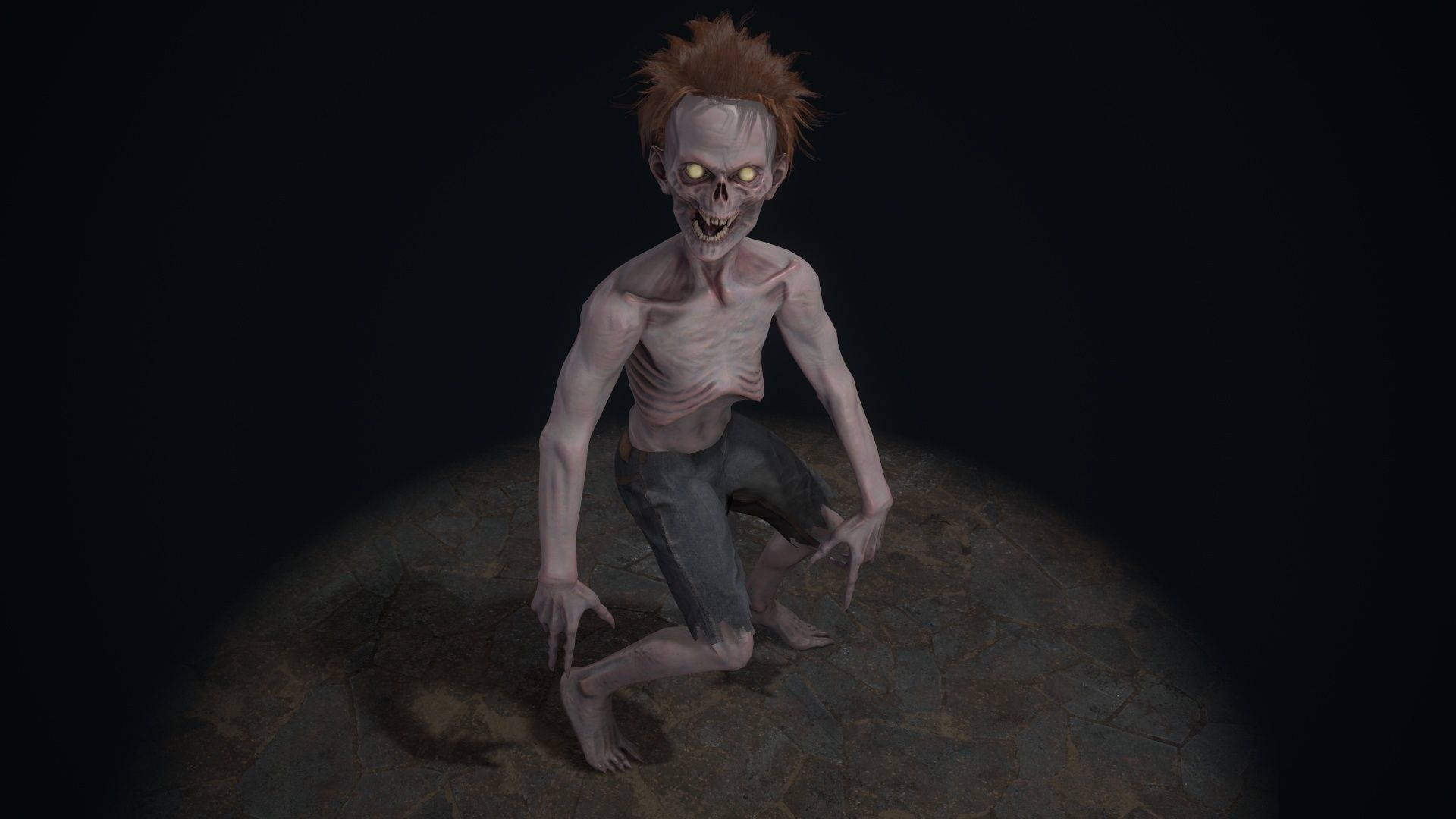 Ugly Kid 1 Low-poly 3D model_16