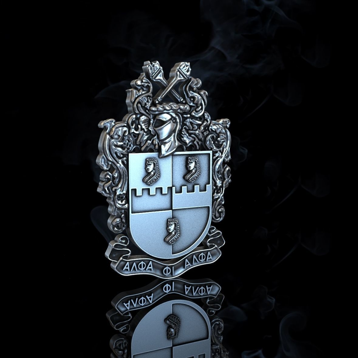 Alpha Phi Alpha Fraternity 3D print model_3