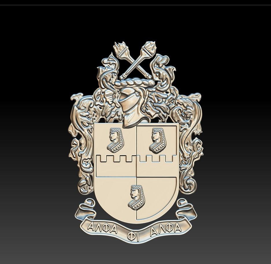Alpha Phi Alpha Fraternity 3D print model_4