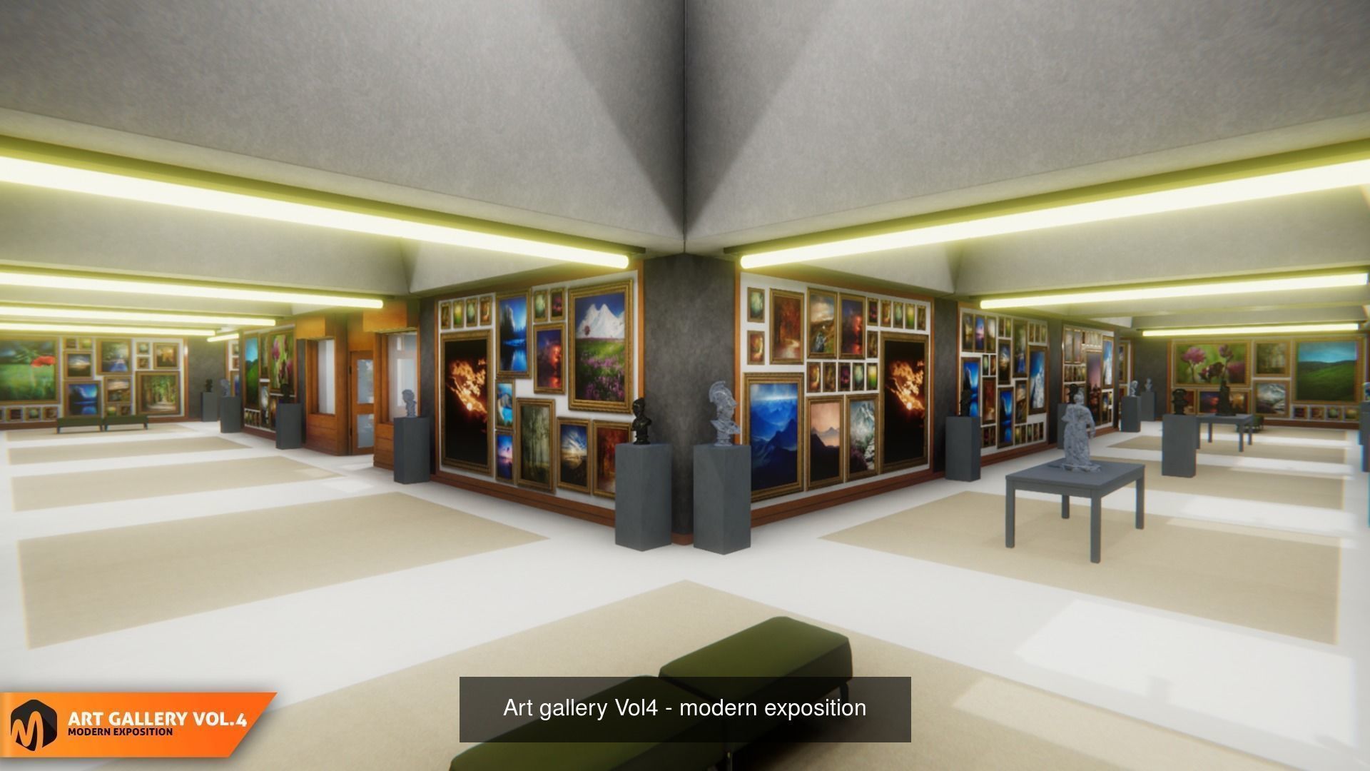 Big package of 9 exhibition galleries - Part 2 3D Model Collection_3