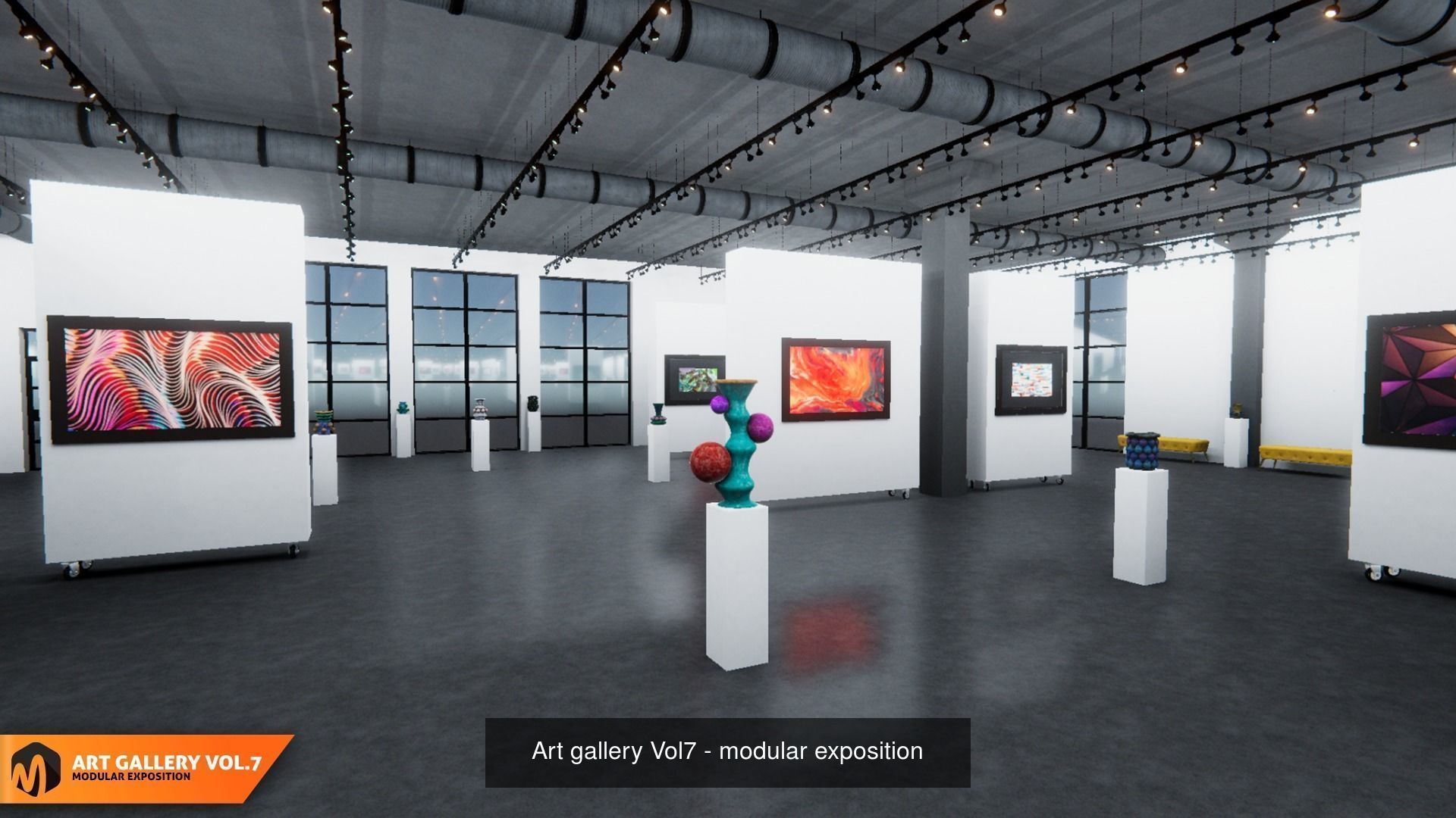 Big package of 9 exhibition galleries - Part 2 3D Model Collection_5
