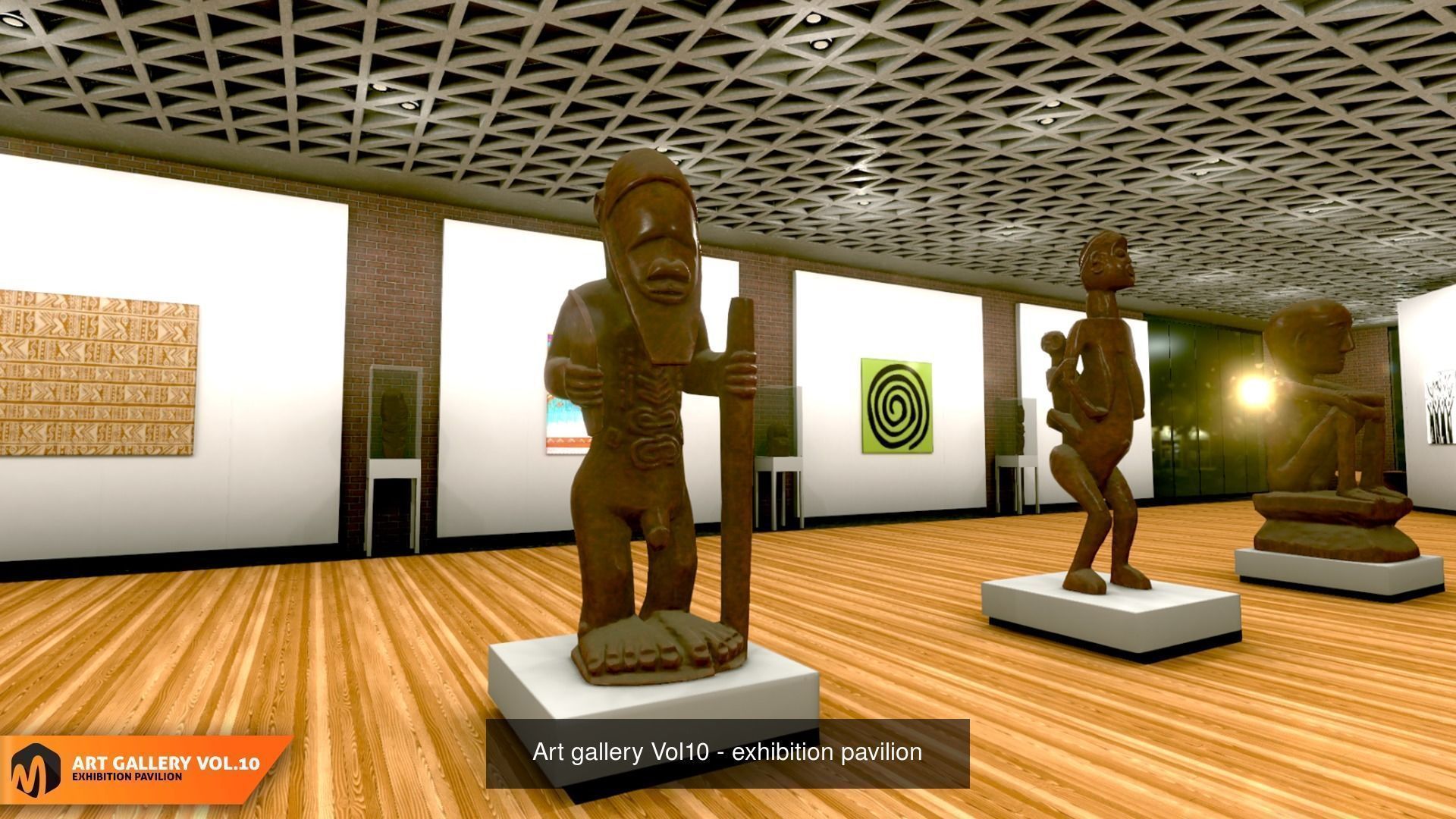 Big package of 9 exhibition galleries - Part 2 3D Model Collection_8