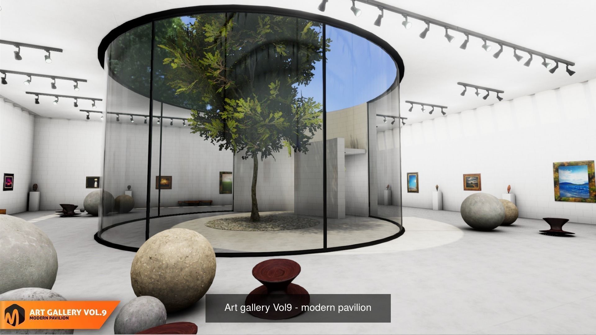 Big package of 9 exhibition galleries - Part 2 3D Model Collection_7