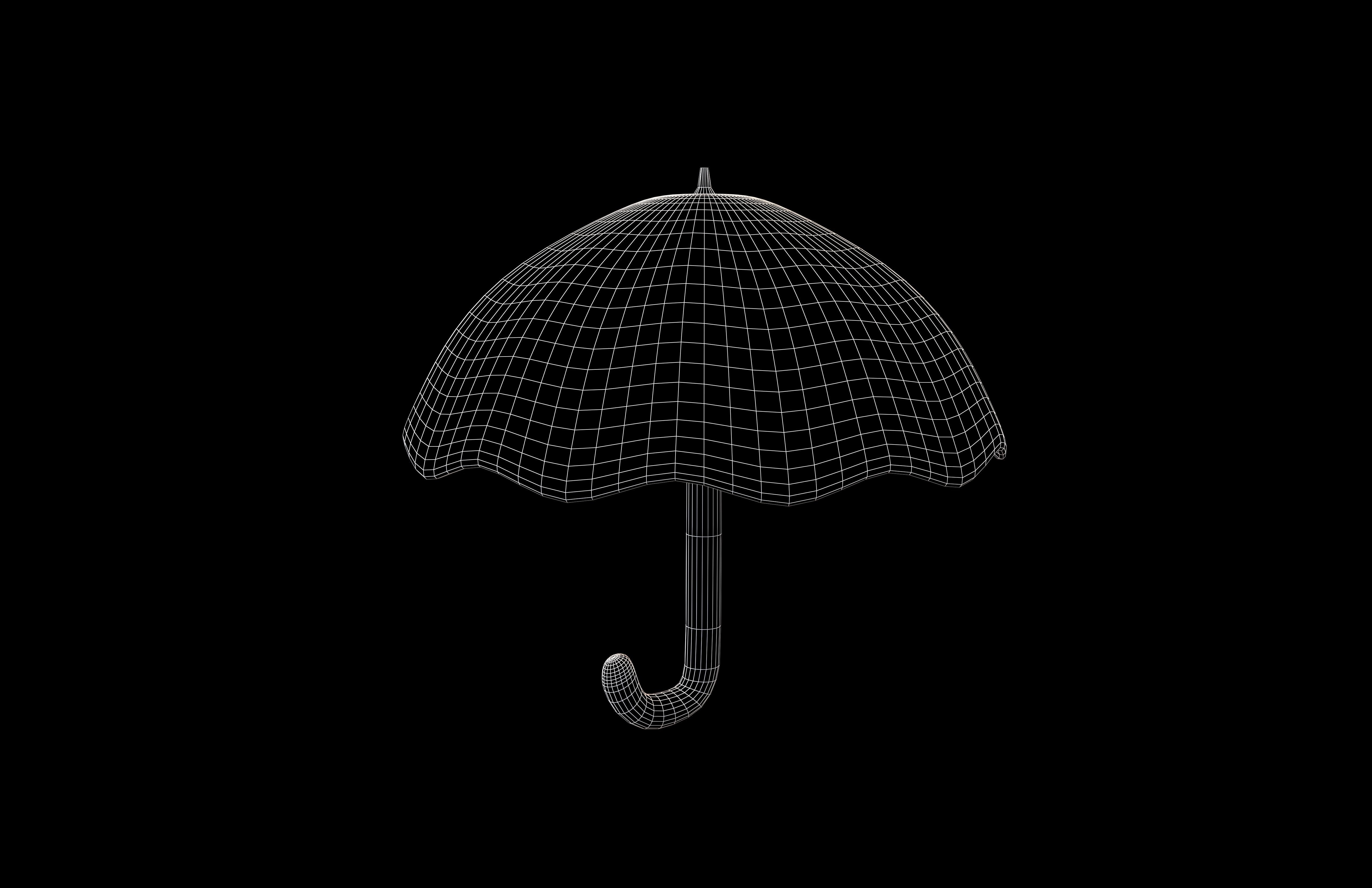 Umbrella Emoji v1 008 Low-poly 3D model_7