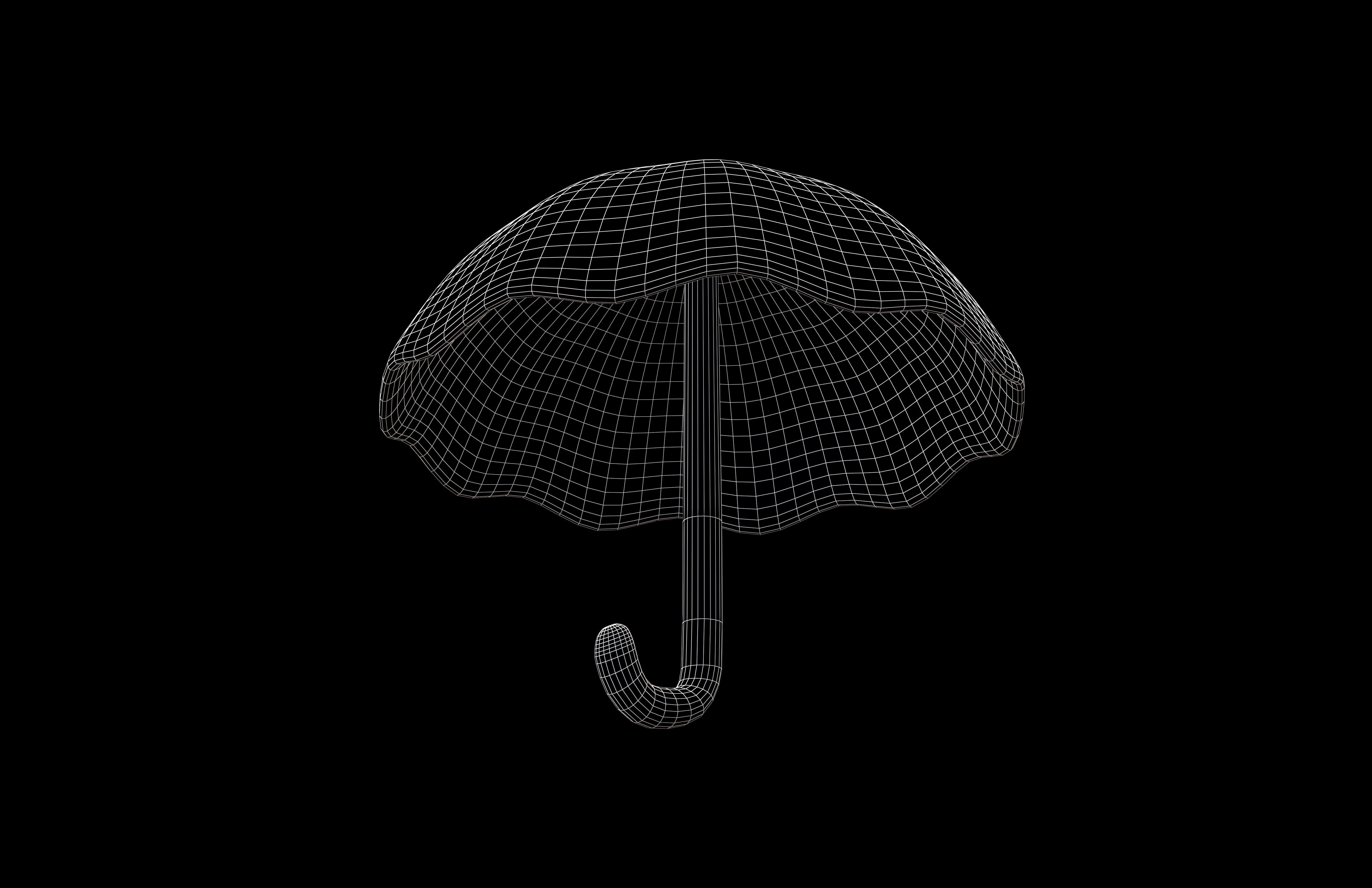 Umbrella Emoji v1 008 Low-poly 3D model_10