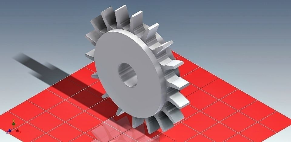 sprocket gear wheel Free 3D model_1