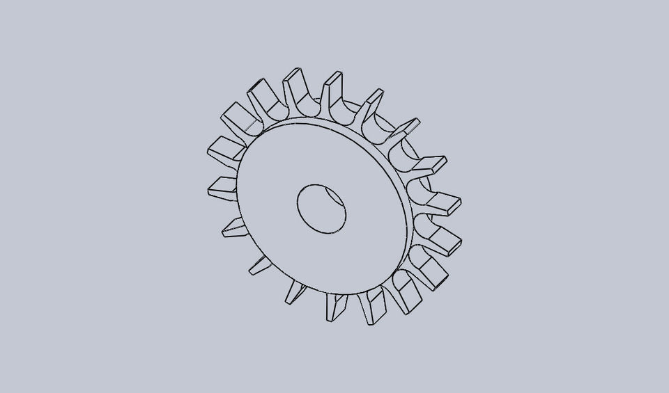 sprocket gear wheel Free 3D model_5