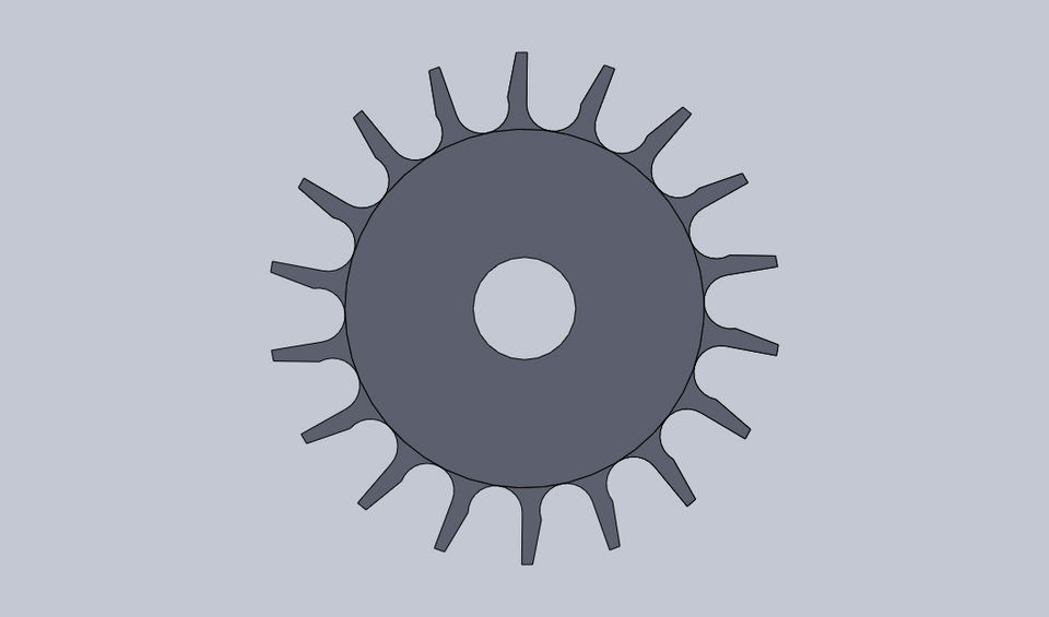 sprocket gear wheel Free 3D model_4