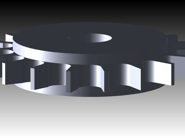 sprocket gear wheel Free 3D model_6