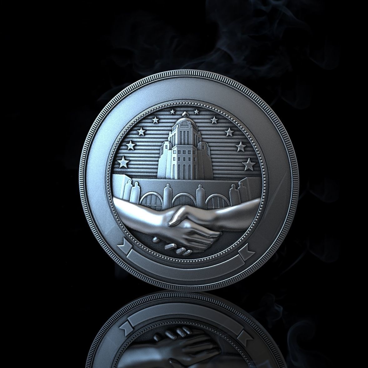 Department of Administration Services seal 3D print model_2