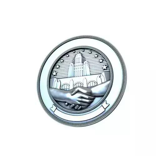Department of Administration Services seal 3D print model