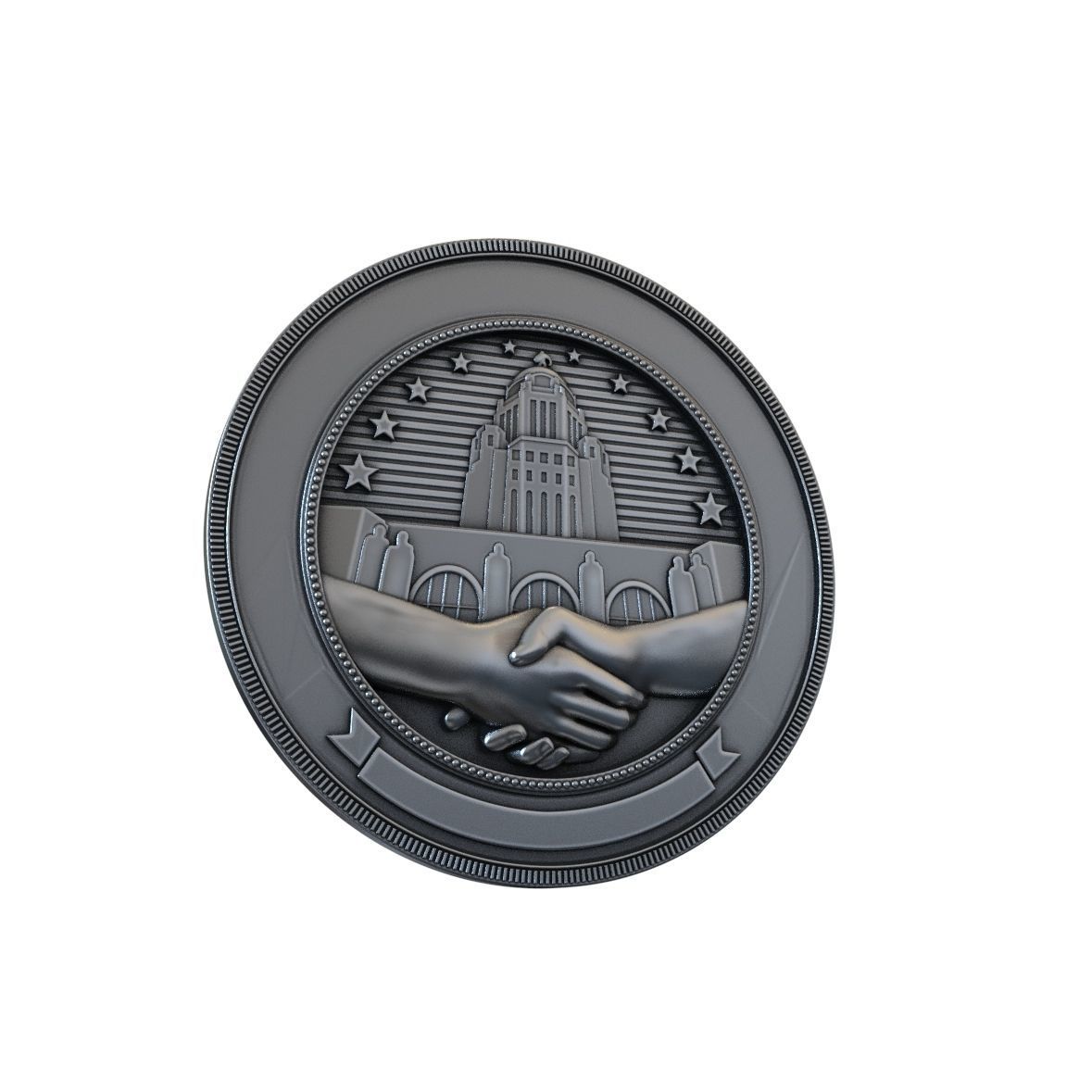 Department of Administration Services seal 3D print model_4