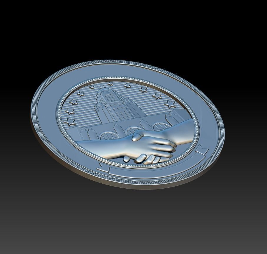 Department of Administration Services seal 3D print model_8