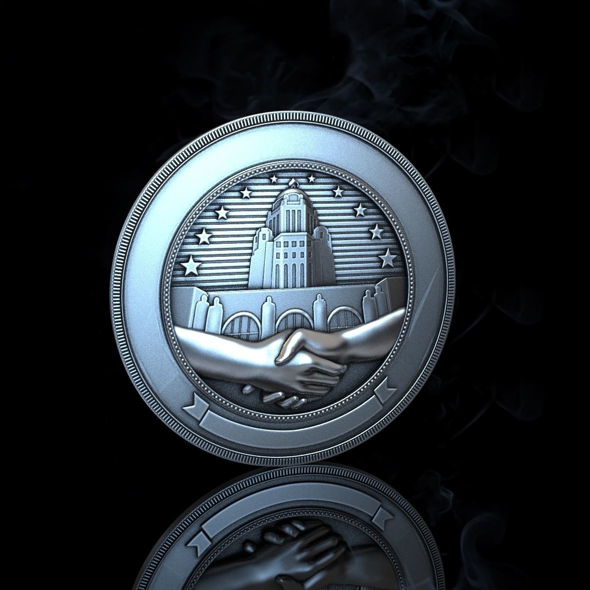 Department of Administration Services seal 3D print model_1