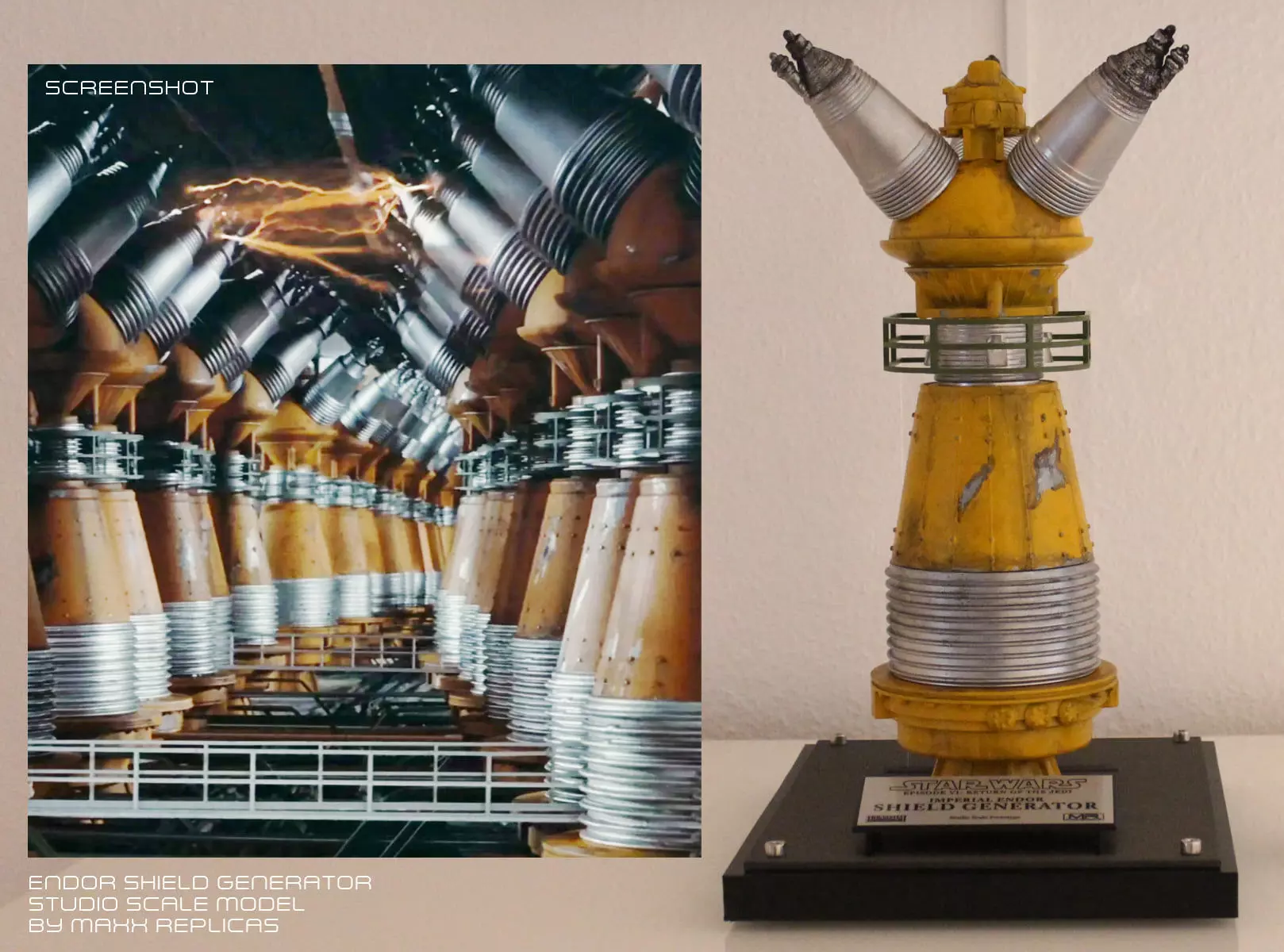 Star Wars Return of the Jedi Shield Generator Tower Studio Scale 3D print model