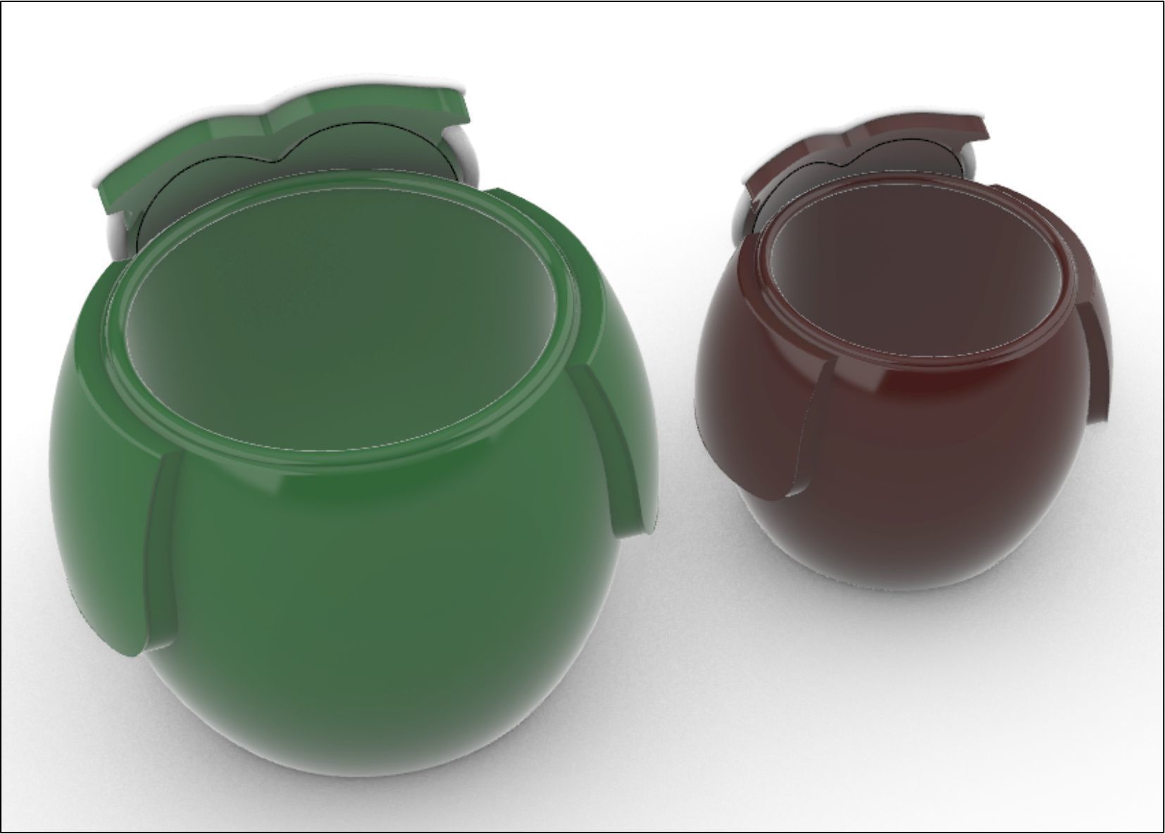 Owl Planter 3D model_2