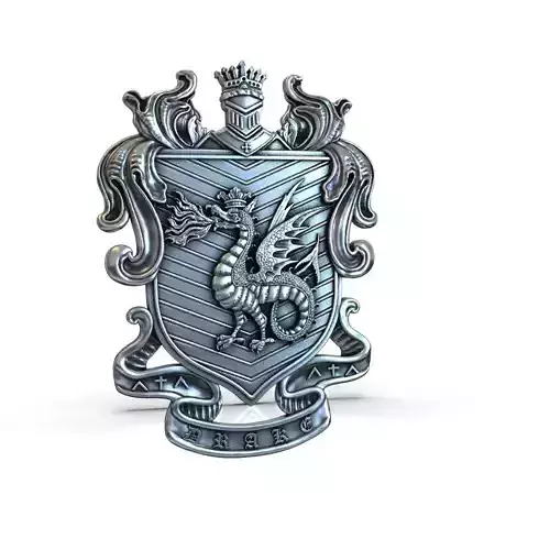 DRAGON coat of arms 3D print model