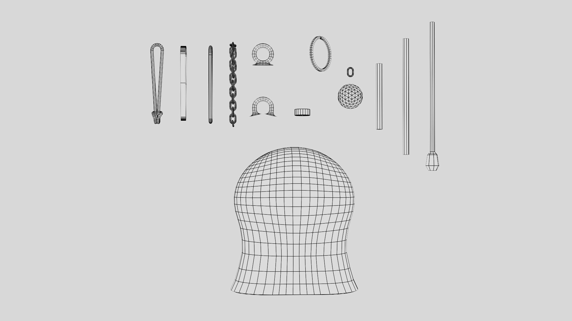Christmas bell builder v3 with 14 mesh 4 skin and 3 colors 3D model_9
