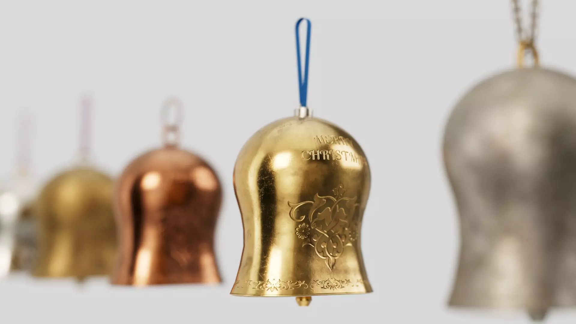 Christmas bell builder v3 with 14 mesh 4 skin and 3 colors 3D model_0