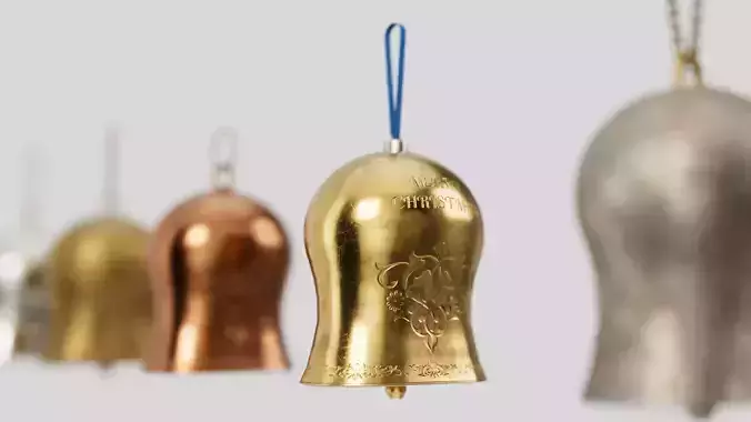 Christmas bell builder v3 with 14 mesh 4 skin and 3 colors 3D model