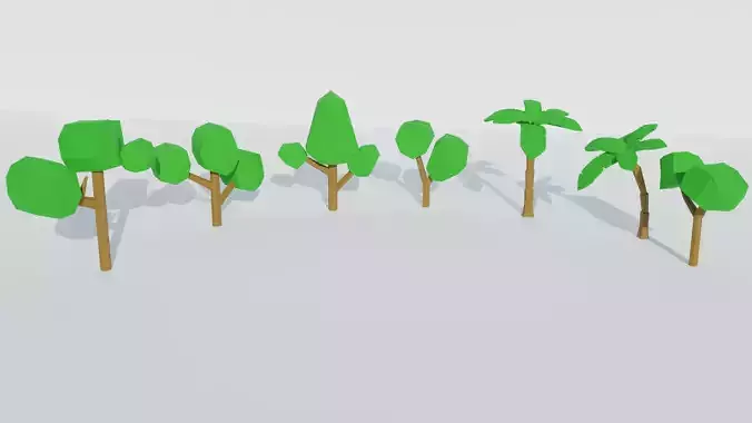 Pack Low Poly Trees