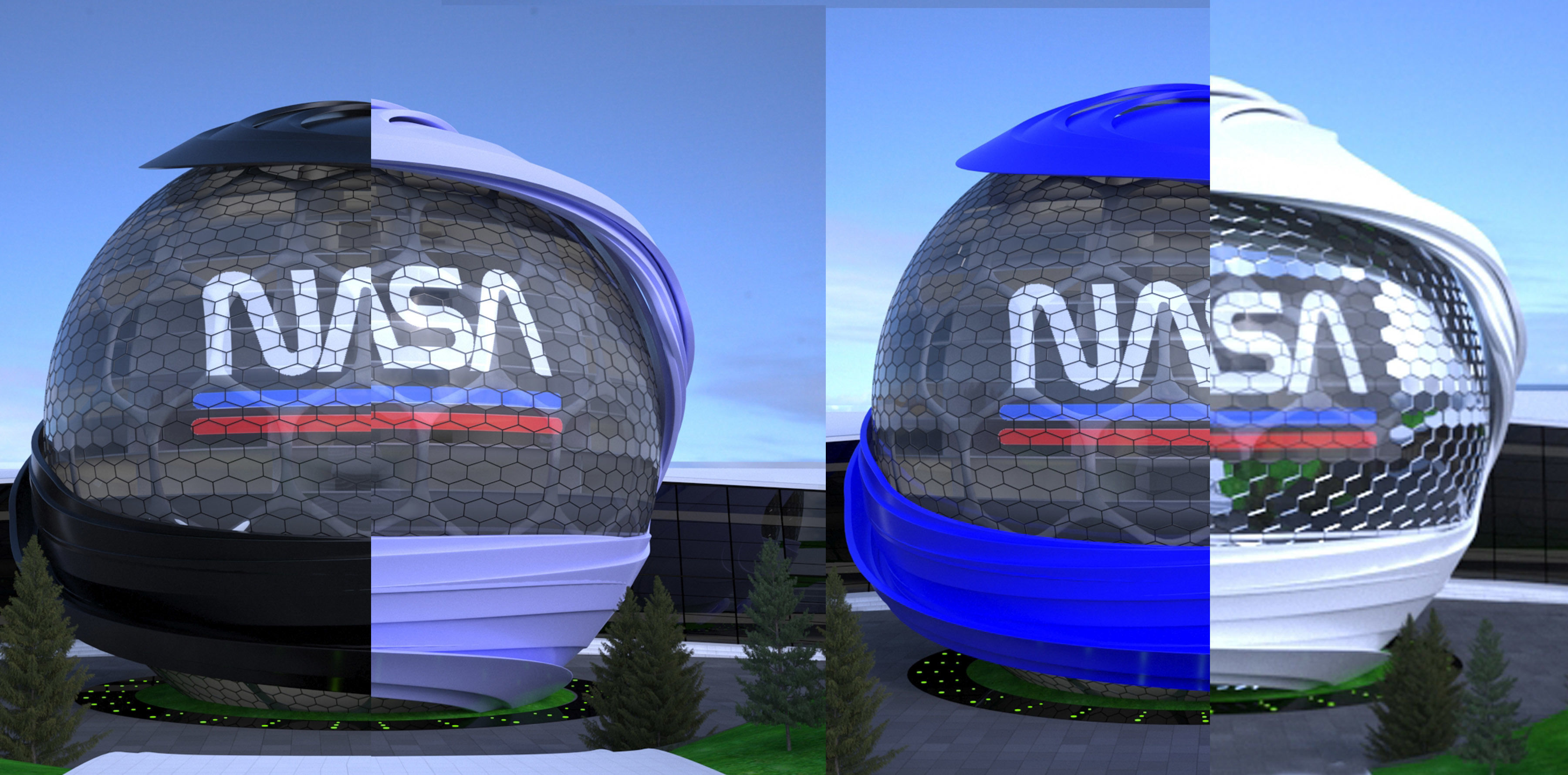 Conceptual Sphere Building 3D model_10