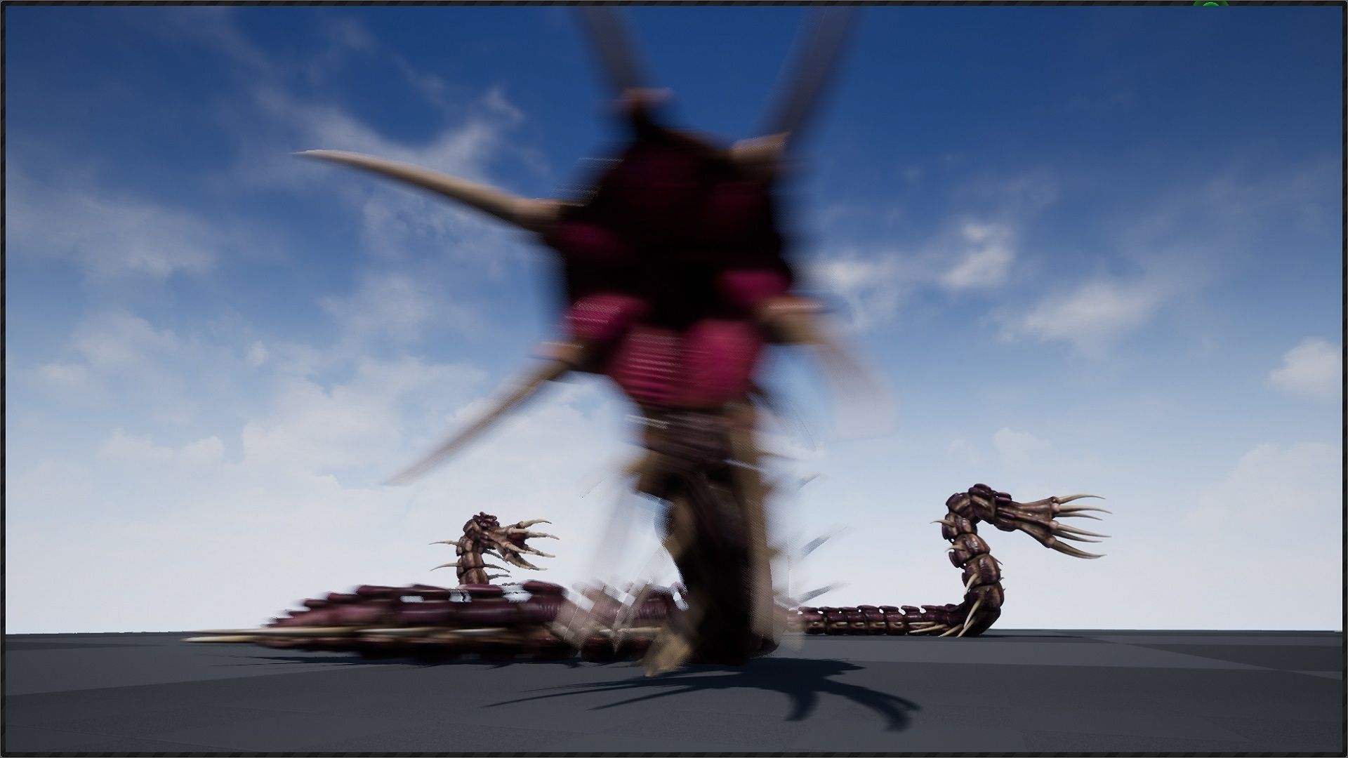 Giant Worm Low-poly 3D model_15