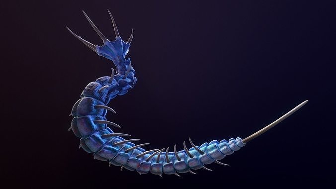 Giant Worm Low-poly 3D model