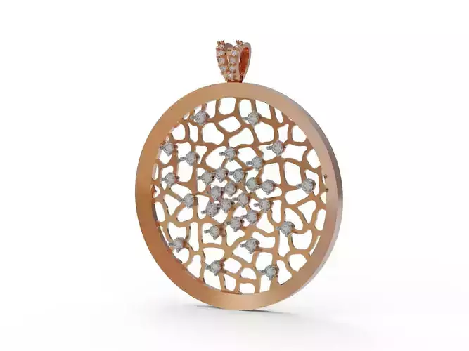 Pendant with diamonds