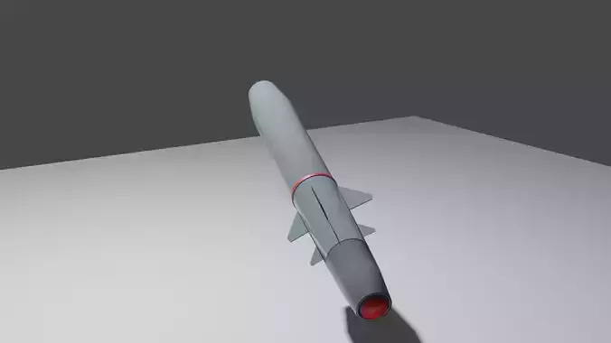 Missile Brahmos  3D model