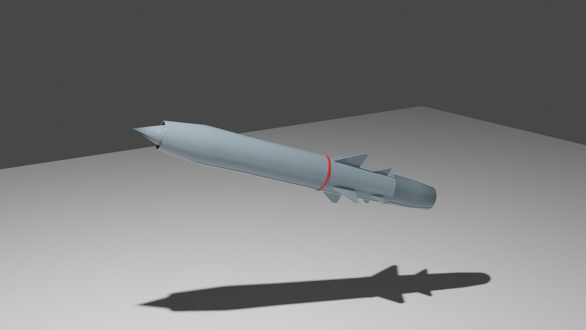 Missile Brahmos  3D model_1