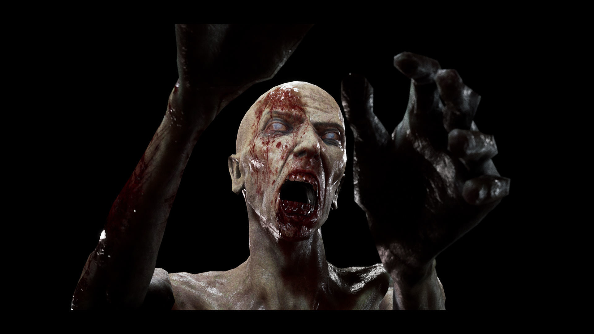 Zombie - Starved Male Low-poly 3D model_19