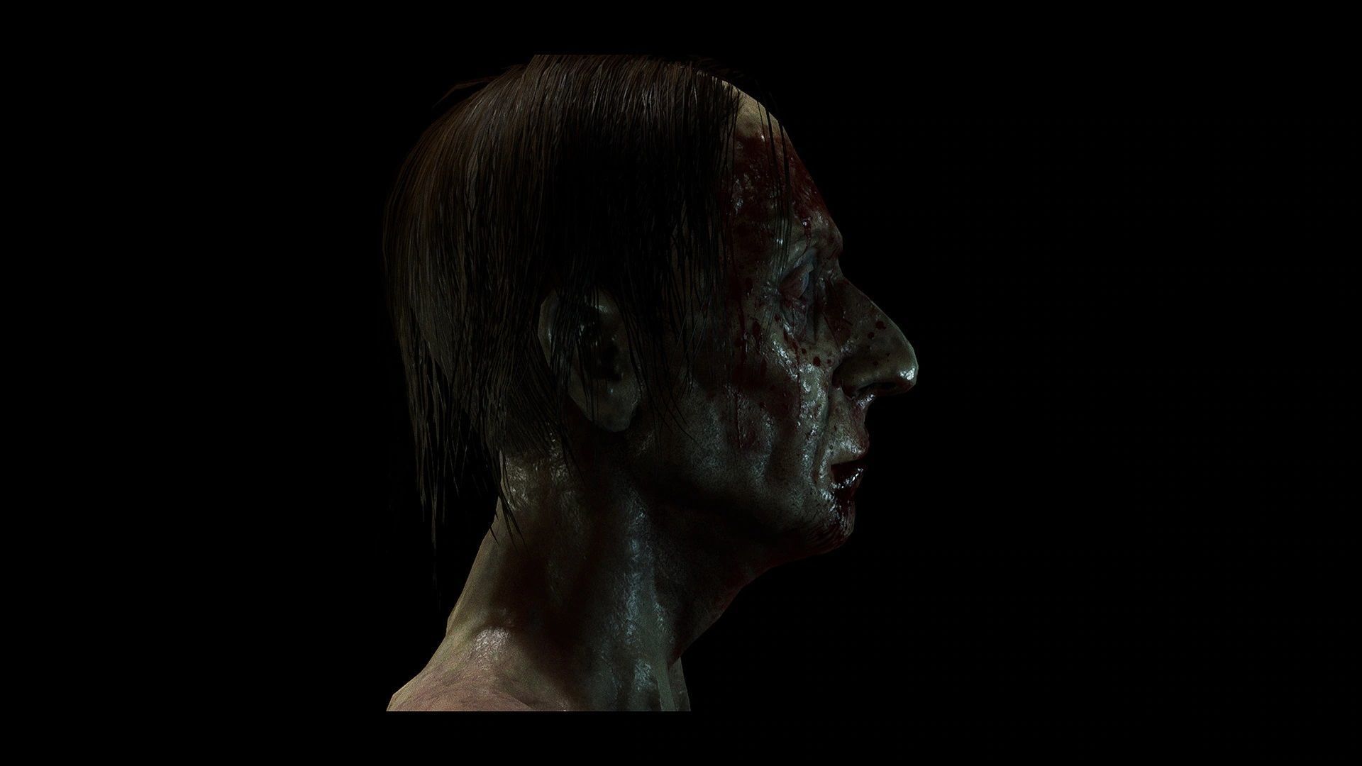 Zombie - Starved Male Low-poly 3D model_8