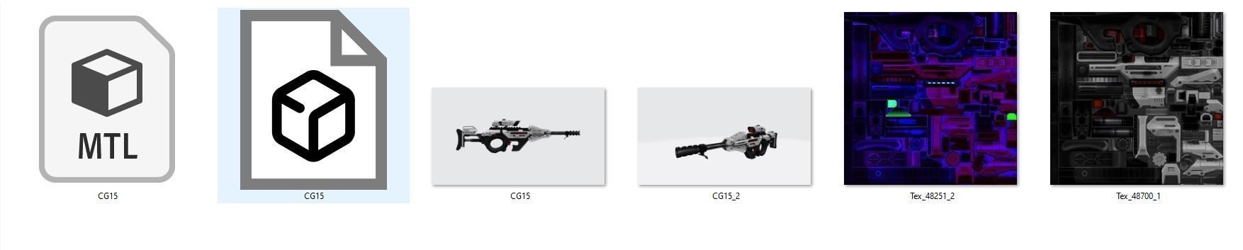 Weapon SMG Thompson Vector VSS  UMP  CG15 MP5 MP40 P90 3D model_20