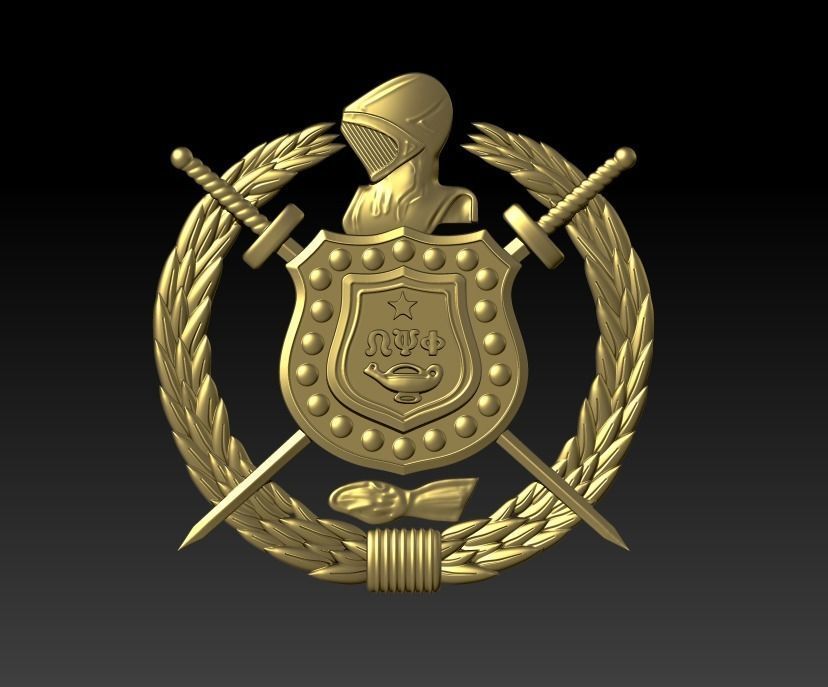 Omega Psi Phi Fraternity 3D print model_11