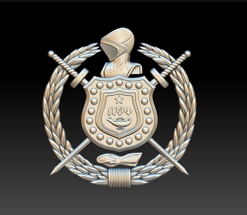 Omega Psi Phi Fraternity 3D print model_3