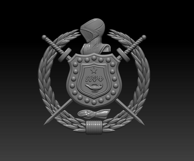 Omega Psi Phi Fraternity 3D print model_13