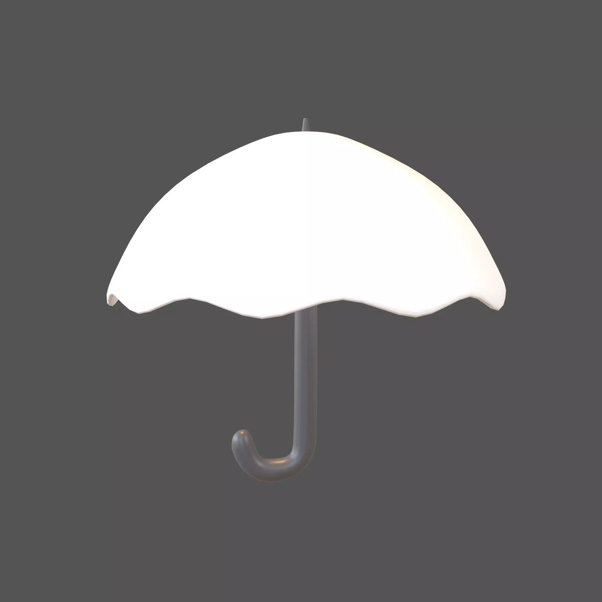 Umbrella Emoji v1 010 Low-poly 3D model_0