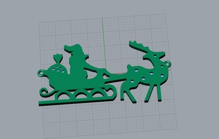 christmas pendant jewelry 3D print model_6