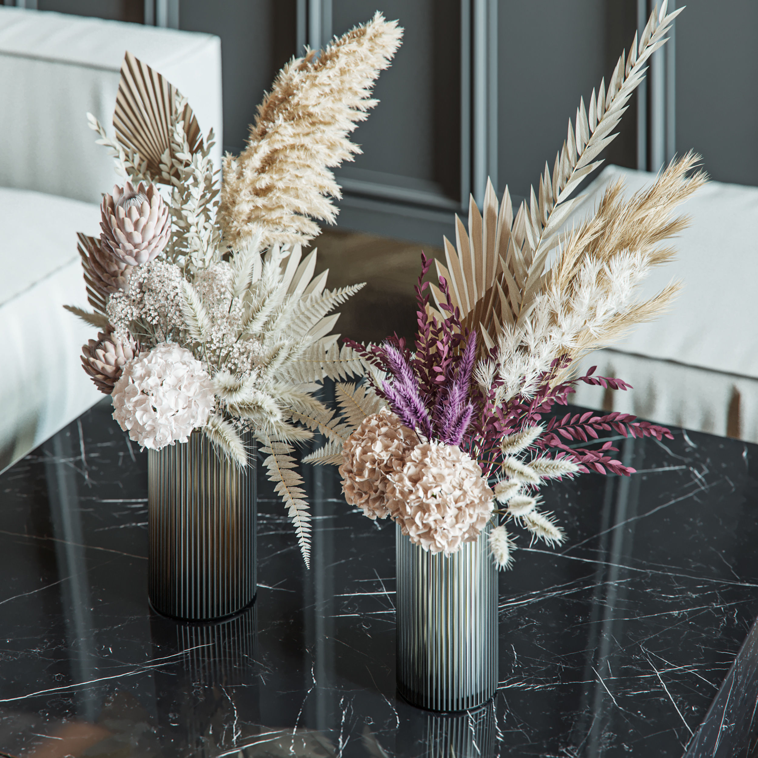 Flower Set 013 Pampas 3 3D model_1