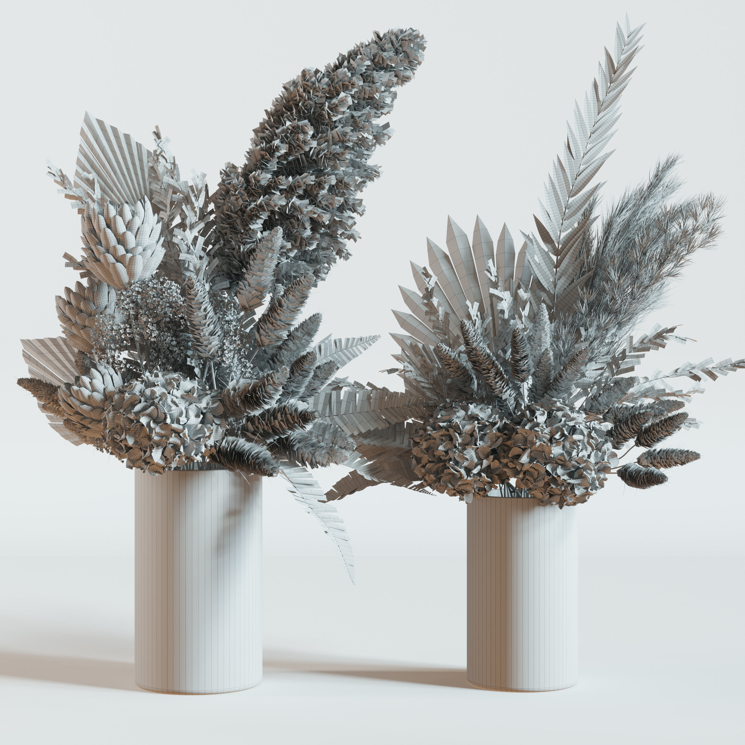 Flower Set 013 Pampas 3 3D model_5