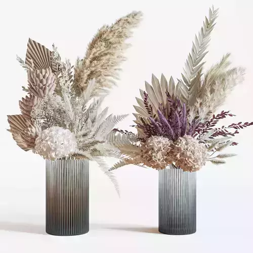 Flower Set 013 Pampas 3 3D model