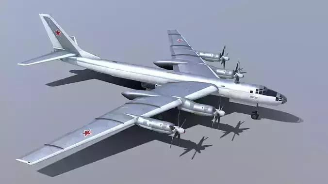 Tupolev Tu-95V Bear A Tsar Bomba 3D model
