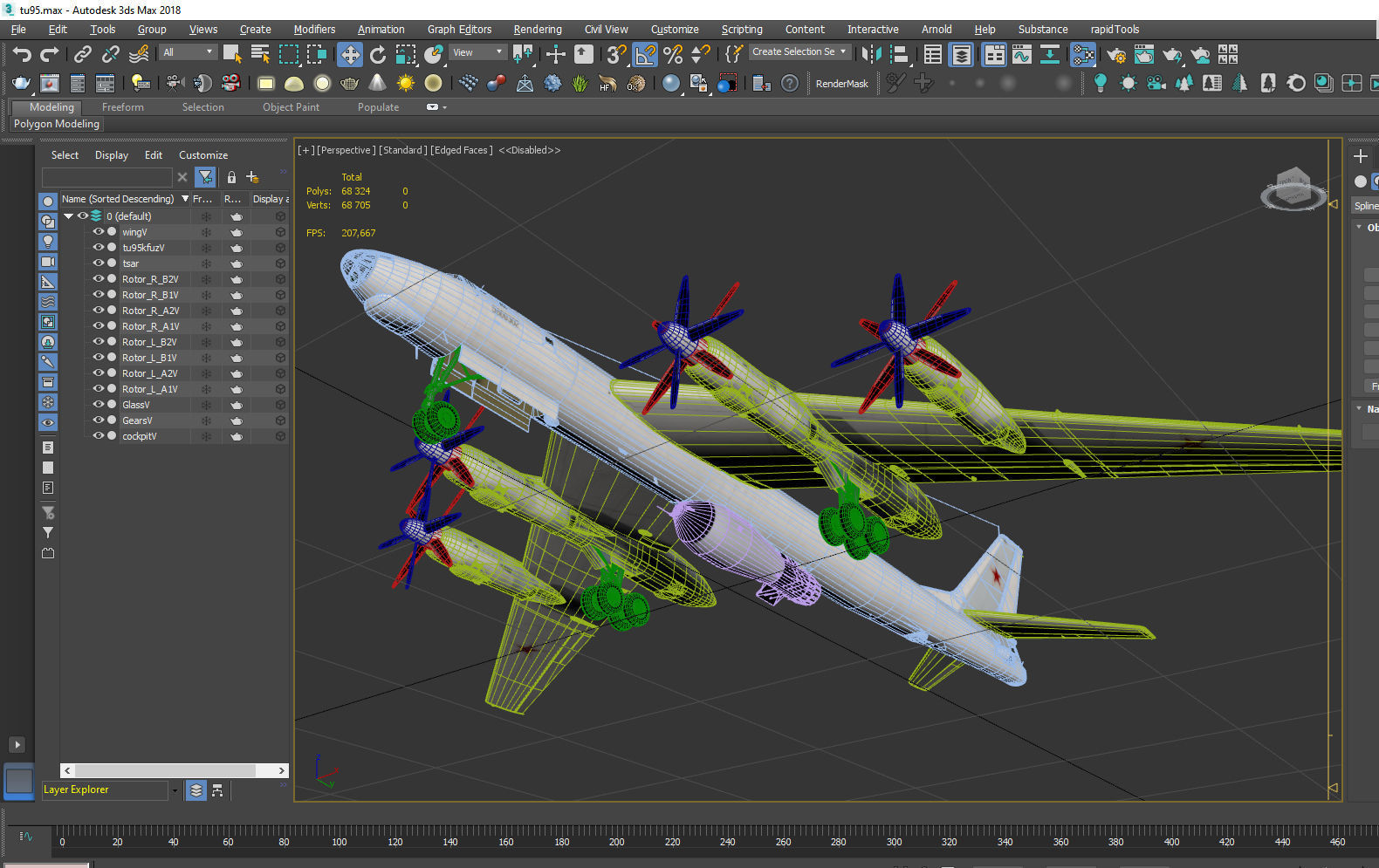 Tupolev Tu-95V Bear A Tsar Bomba 3D model_17