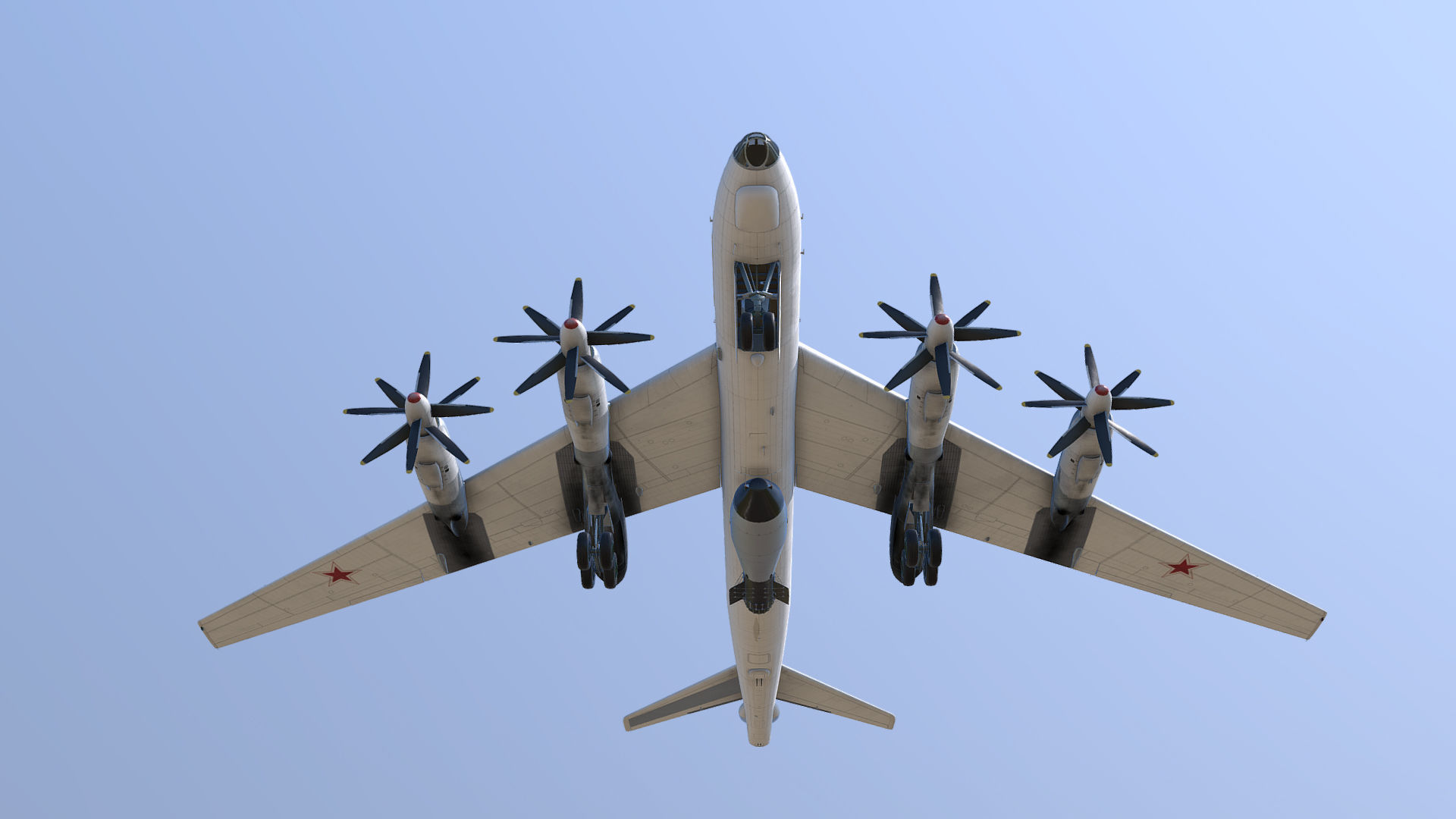 Tupolev Tu-95V Bear A Tsar Bomba 3D model_12
