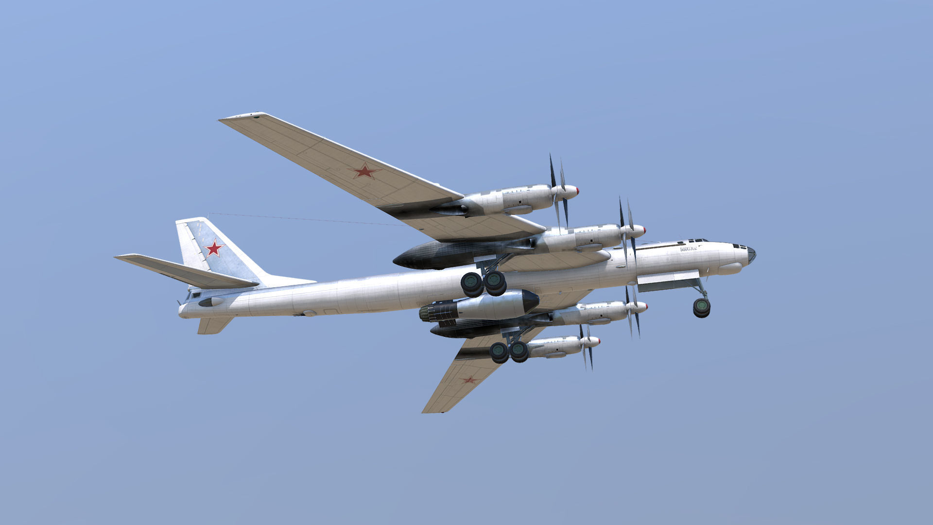Tupolev Tu-95V Bear A Tsar Bomba 3D model_1